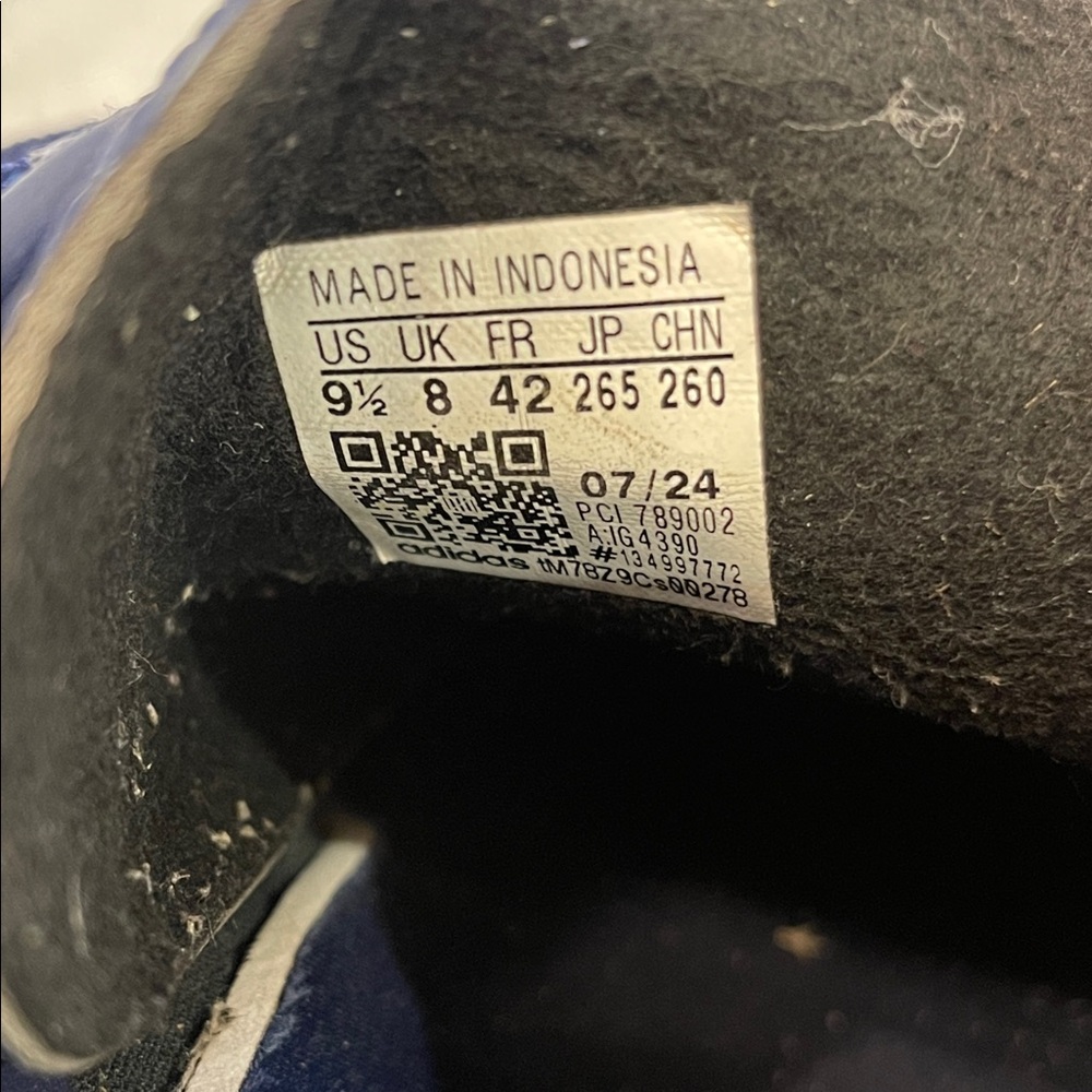 adidas Gazelle Bold Platform Sneakers - Navy Blue/Pink/Gum Sole size 9.5 - Picture 11 of 11